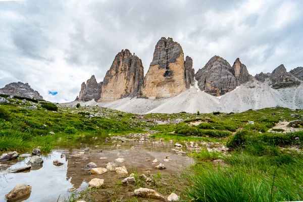 Tre Cime Lavaredo Cadore Dolomites Italia — Foto de Stock