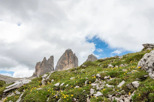 Tre Cime Lavaredo Cadore Dolomiti Italia — Foto Stock