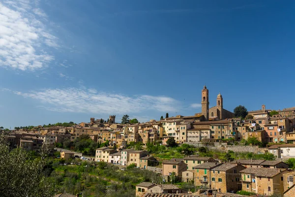 Toscaniëlandschap Tijdens Een Travijn Italië — Stockfoto