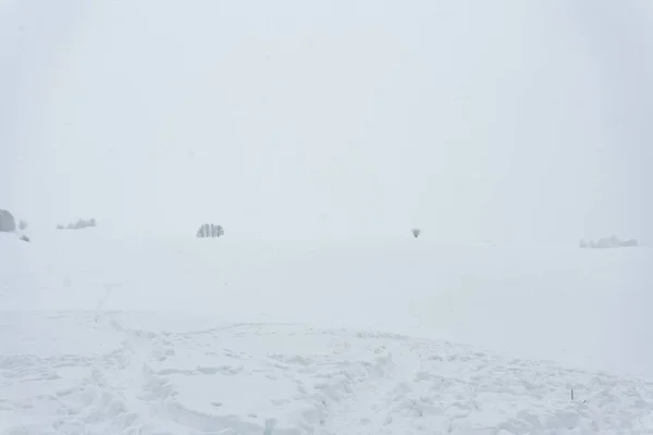 在一场暴风雪之后 阿尔托皮亚诺的冬季景观 — 图库照片