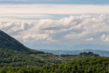 Bahar zamanı Colli Euganei görünümü