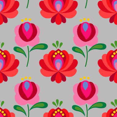 Çiçeksel soyut süslemelerle kusursuz desen, duvar kağıdı ve kumaş süsü, ambalaj kağıdı.