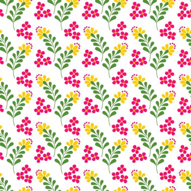 Çiçeksel soyut süslemelerle kusursuz desen, duvar kağıdı ve kumaş süsü, ambalaj kağıdı.