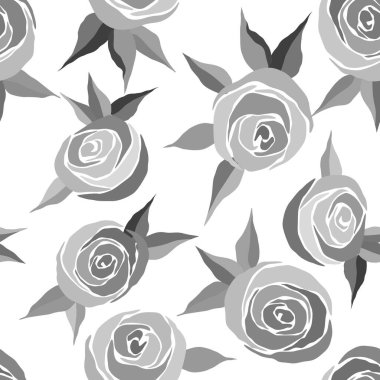 Tek renkli güller, duvar kağıdı süsü, ambalaj kağıdı, romantik arka plan.