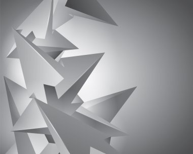 Daha çok şekil, gerçek dışı inşaat, geometrik öğeleri, birçok okları, soyut vektör tasarım kompozisyon size proje için