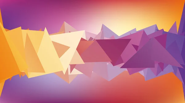 Multicolore formes bas polygone, mosaïque de couleur, conception vectorielle, fond créatif, violet et jaune, conception de modèles — Image vectorielle