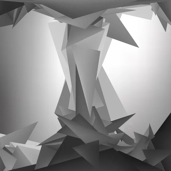 Formas de polígono baixo cinza, triângulos em mosaico, design vetorial, fundo criativo, design de modelos —  Vetores de Stock