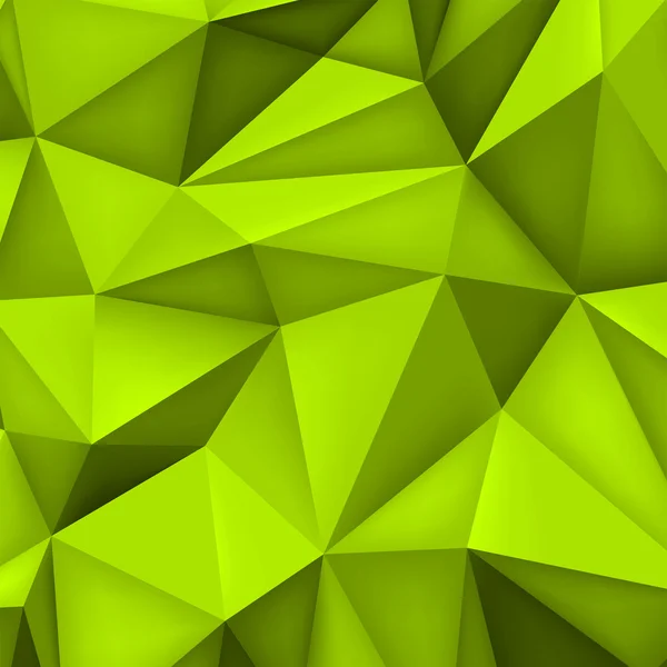 Bajo polígono formas fondo, triángulos mosaico, diseño de vectores, fondo creativo, plantillas de diseño, fondo de pantalla verde — Archivo Imágenes Vectoriales