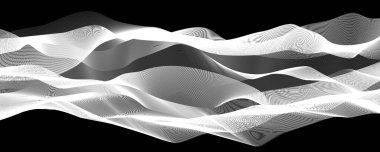 Soyut modern arka plan. Dalga çizgisi duvar kağıdı. Vektör dağları 