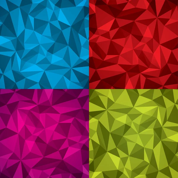 Abstract vector geometrie achtergrond, rood, roze, blauw, groen, oppervlak — Stockvector