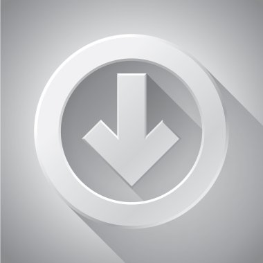 Vektör minimalist ok, iş, vektör tasarımı için gerekli bileşen