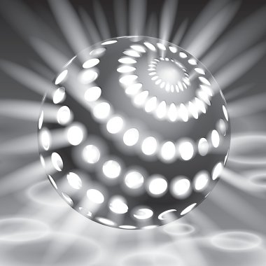 İçeriden parlayan vektör Küre, vektör biçimi, yaratıcı sanat