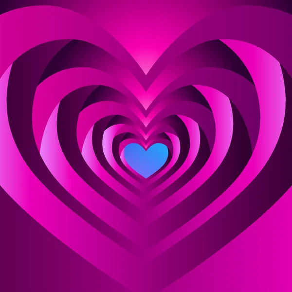 Corazón, día de San Valentín, San Valentín, imagen del amor, diseño de vectores — Vector de stock