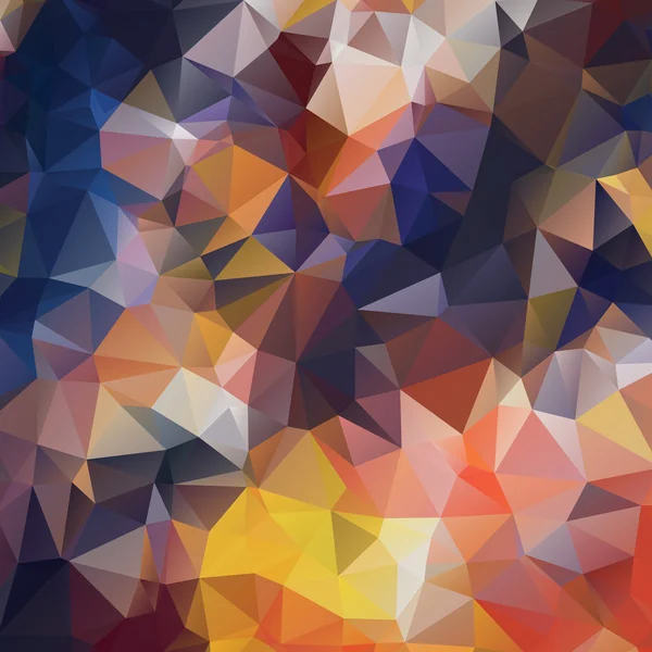 Blauwe en oranje lage veelhoek mozaïek achtergrond, vector design, creatieve illustratie, sjablonen ontwerp — Stockvector