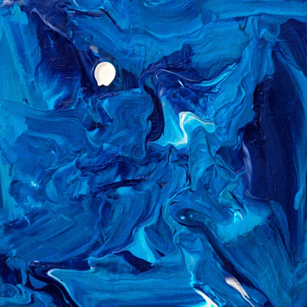 Textur aus Ölfarbe, abstrakten Strichen, blauer Scheidung, künstlerischem Hintergrund — Stockfoto
