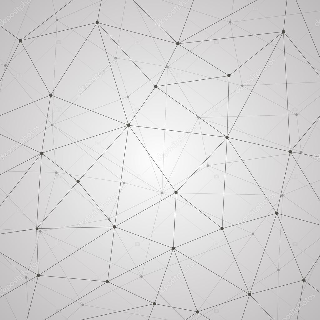 Abstract vector background, geometry, lines and points, triangles, technology wallpaper