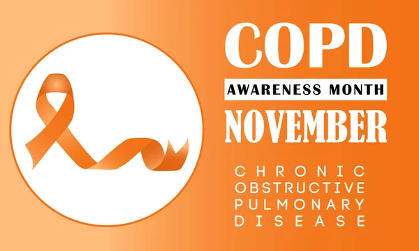 COPD Aylık Bayrak Tasarımı Turuncu Kurdeleli