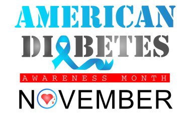 American Diabetes Awareness Month Banner Or Poster Design