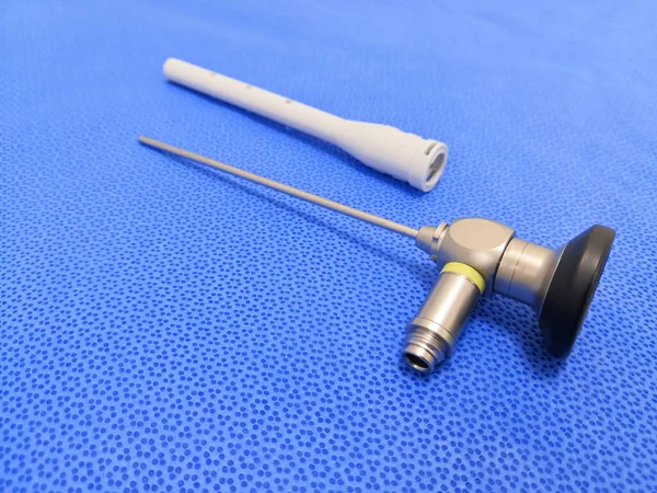 Detailní Záběr Lékařského Chirurgického Dalekohledu Použitím Pro Klíčovou Dírku Chirurgie — Stock fotografie