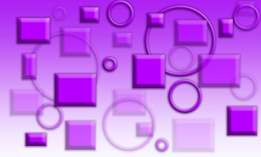 Güzel Violet Color 3D Görüntü Arkaplan Tasarımı Şekilleri