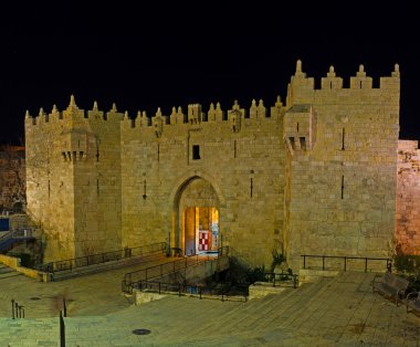 The Damascus Gate in evening