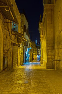 The evening Via Dolorosa