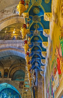 The blue mosaics