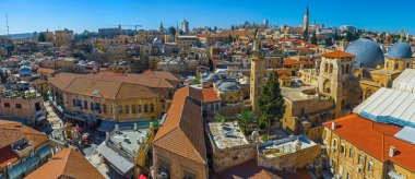 Aerial panorama of Jerusalem