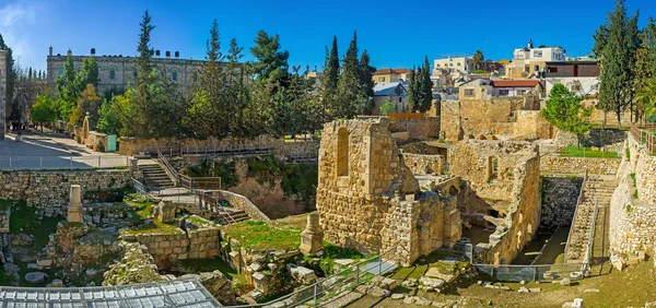 El punto de referencia bizantino de Jerusalén — Foto de Stock