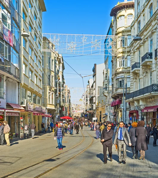 The shopping area in Istanbul