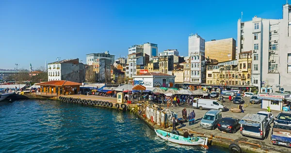 Panorama do mercado de peixe central — Fotografia de Stock