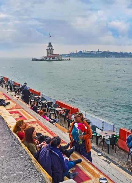 The teahouse on promenade — Stock Photo, Image