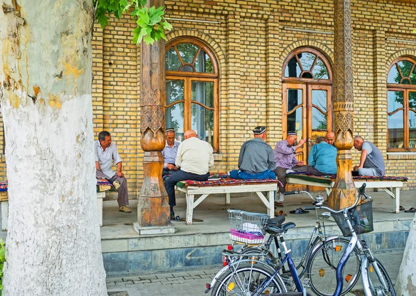 La casa da tè uzbeka — Foto Stock