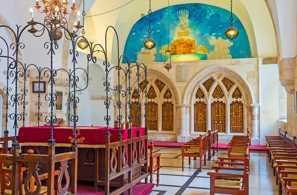 Інтер'єр синагоги — стокове фото
