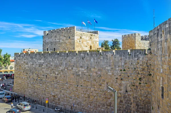Les murs de la forteresse de David — Photo