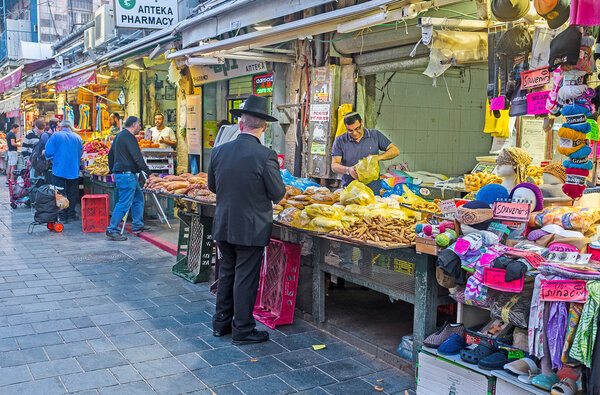 The evening in market
