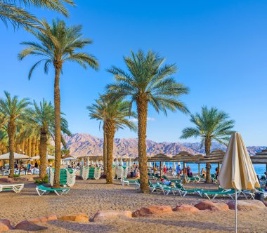 Eilat'taki rahat plaj