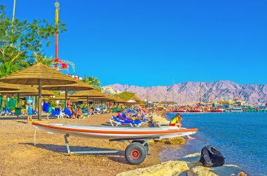 Eilat'ın merkezi plajı