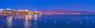 Gece Eilat Panoraması