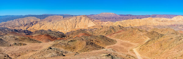 Panorama of the Eilat's desert