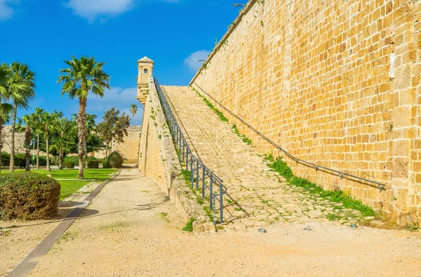 Les remparts en pierre d'Akko — Photo