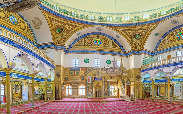 Az Al-Jazzar mecset belsejében — Stock Fotó