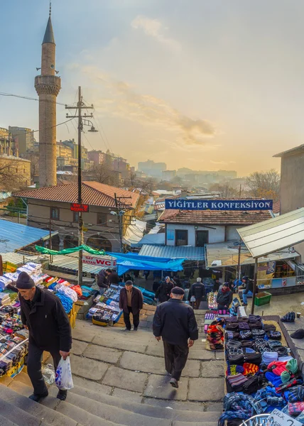 El mercado en el viejo Ankara — Foto de Stock