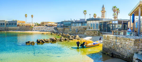 La zona de relax en Caesaria — Foto de Stock