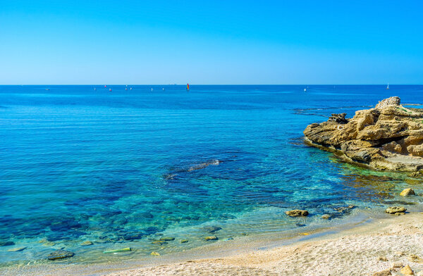 The sand beach of Caesaria