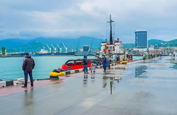 El puerto central de Batumi — Foto de Stock