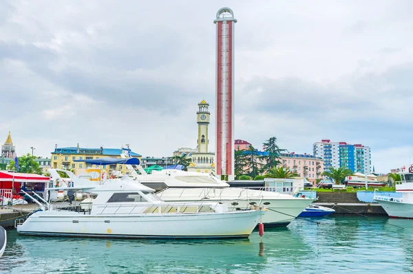 Přístav jachet v Batumi — Stock fotografie