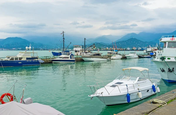 The boats in port — Stock Photo, Image