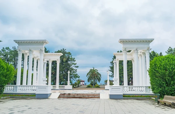 The white colonnades — Stock Photo, Image