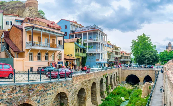 Le quartier d'Abanotubani à Tbilissi — Photo